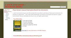 Desktop Screenshot of landrinstruments.com